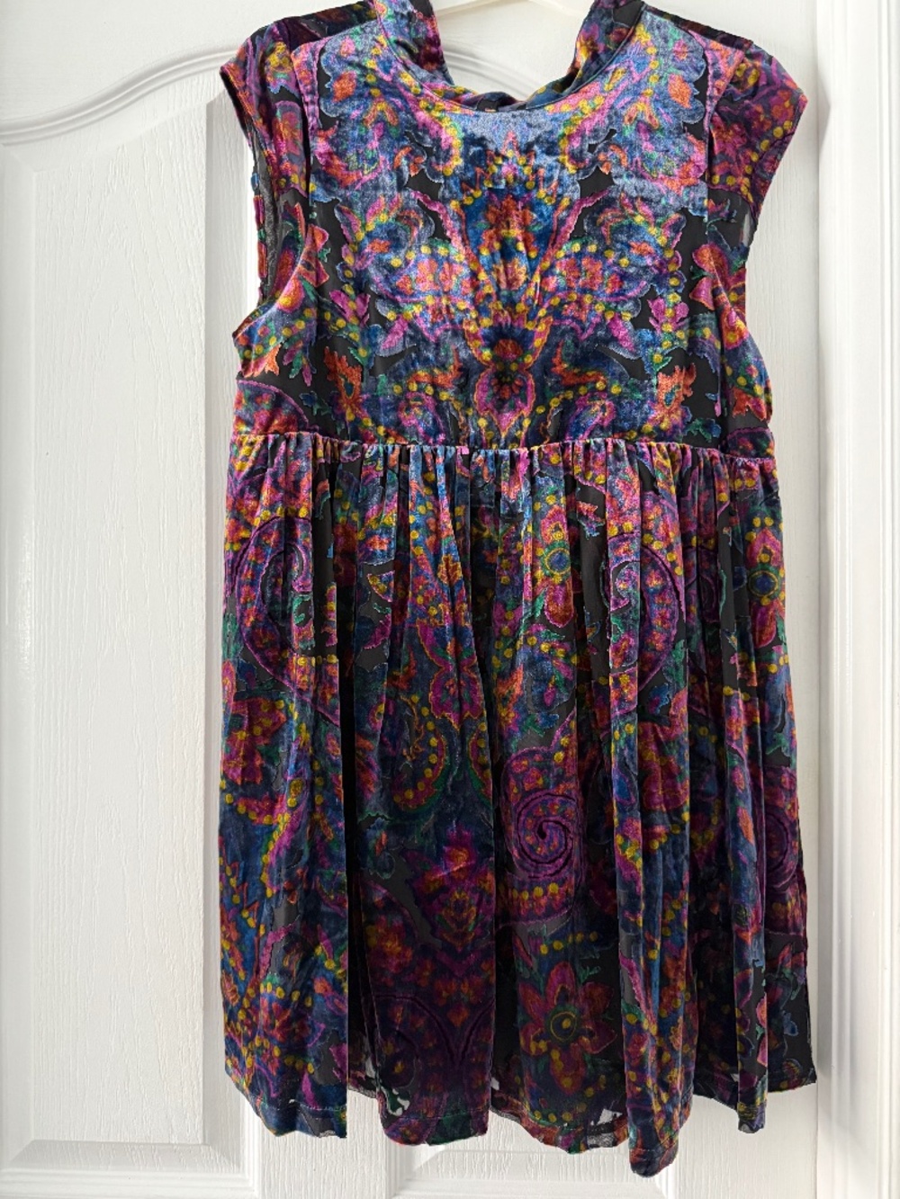 NEW Free People All The Time Velvet Mini Babydoll Dress